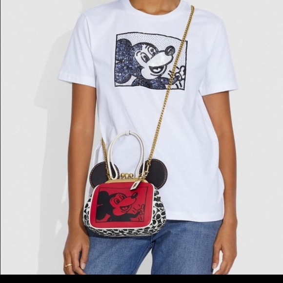 Coach Disney Mickey Keith Hearing kisslock - Picture 5 of 12